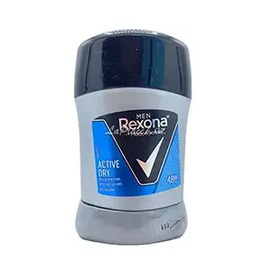 Déodorant stick pour homme anti-transpirant 48h, 0% Alcool, Active dry, Motion Sense, Rexona, 40 g