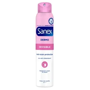 Déodorant en spray, Anti-taches, sans alcool, Anti-transpirant 24h, Invisible, Sanex, 250ml