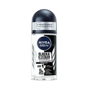Déodorant bille Anti-transpirant 48h, Black et white Invisible,Nivea