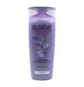 Shampoing ré-hydratant pour cheveux déshydratés et fatigués, 72h, Hyaluron Repulp, Elseve, L'Oréal, 250ml