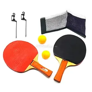 Pack de 2 Raquettes, 2 balles et un filet, Ping pong, KWS