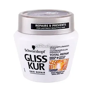 Masque réparateur à la kératine pour cheveux cassés et endommagés, Total repair, Gliss, Schwarzkopf
