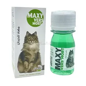 Anti-parasitaire pour grands et petits chats, Lutte contre les vers et prévention des infections parasitaires, Maxy Vers Mort, Animaxy, 40ml