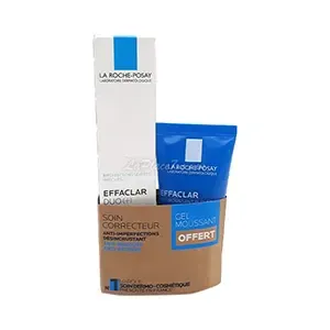 Pack de soin correcteur duo Effaclar et gel moussant pour visage, Anti-imperfections, La Roche-Posay
