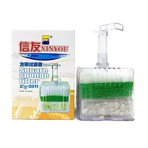 Filtre éponge carré d'aquarium avec la maifanite, Xinyou, Xy-2011