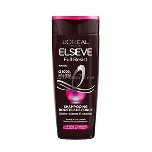 Shampoing booster de force pour cheveux fragilisés tendance à tomber, Full resist, Elseve