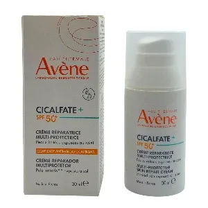 Crème réparatrice pour peaux irritées exposées au soleil, Multi-protectrice, SPF50+, Cicalfate+, Avène, 30ml