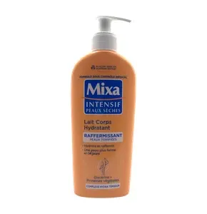 Lait corps hydratant raffermissant, Peaux tonifiées, Glycérine et protéines végétales, Complexe hydra tenseur, Intensif peaux sèches, Mixa, 400ml