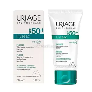 Fluide solaire pour peaux mixtes à grasses, Protection solaire, Hyséac SPF50+, Uriage