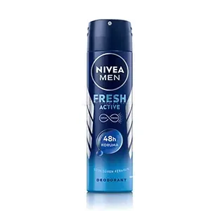 Déodorant en spray pour homme, Anti-transpirant 48H, Fresh active, Nivea, 150ml