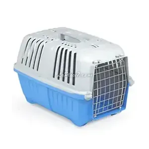 Cage de transport pour chat avec porte en fer