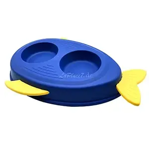 Gamelle double en plastique en forme de poisson