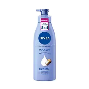 Lait hydratant douceur 5 en 1 pour peaux sèches, Soin complet, Nivea