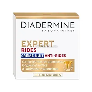 Crème de nuit Anti-rides pour peaux matures, Expert rides, Diadermine