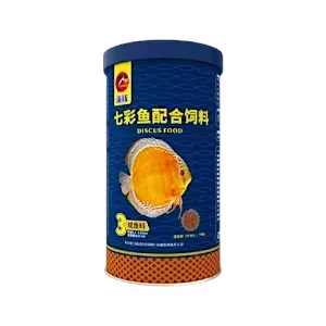 Aliment composé pour poissons colorés et adultes, Discus food, Dauphin, 160g