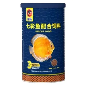 Aliment composé pour poissons colorés et adultes, Discus food, Dauphin, Porpoise, 160g