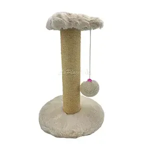 Griffoir pour chat avec pompon, 37cm