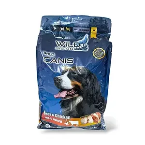 Croquettes pour chien Boeuf, poulet, 100% Natural, Wild canis, Wild Instinct, 4kg