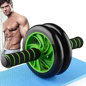 Roue abdominale avec tapis pour les genoux fitness, AB Wheel