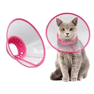 Collerette en plastique et en tissu pour chat