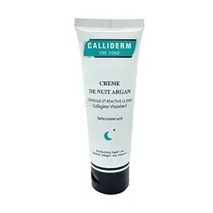 Crème de nuit argan défatigue et réactive la peau, Collagène et vitamine F, Calliderm, 60ml
