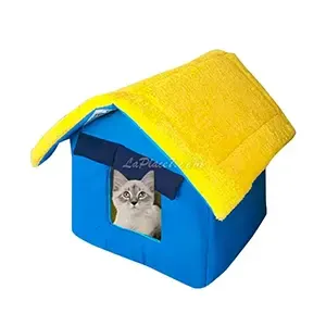 Nid de couchage pour chat sous forme de maison