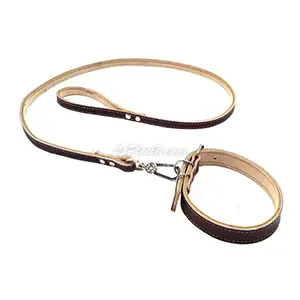 Collier et laisse en cuir pour chien, Laisse 110cm
