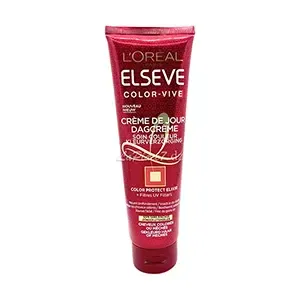 Créme de jour soin couleur pour cheveux colorés ou méches, Color protect + UV filters, Sans rinçage, Color vive, Elseve, L'Oréal, 150ml