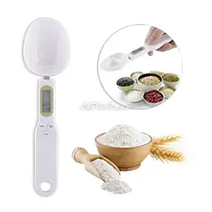 Balance de cuisine, Cuillère digitale avec écran LCD, 500g, Blanche