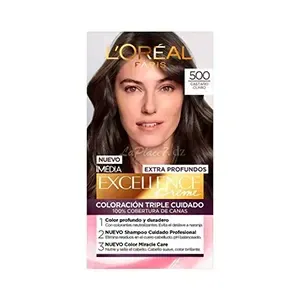 Coloration pour cheveux, Excellence crème, L'Oréal, 500 Brun clair