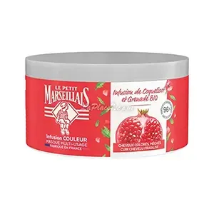 Masque multi-usage pour cheveux colorés, mèchés et cuir chevelu fragilisé, Infusion couleur, Le Petit Marseillais
