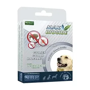 Collier anti-puces pour grand chien, Max biocide, 75 Cm