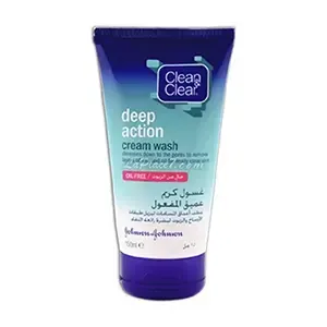 Crème nettoyante visage Deep action, Clean & Clear, 150 ml