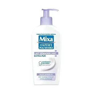 Lait démaquillant extra-pur pour peaux sensibles, Mixa, 200ml