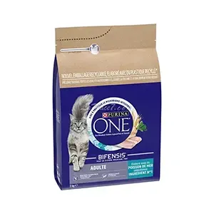 Croquettes pour chat adulte au poisson de mer, Purina One, 3Kg