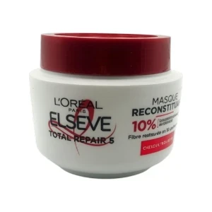 Masque reconstituant pour cheveux très abîmés, Céramide, Total repair 5, Elseve, L'Oréal, 310ml